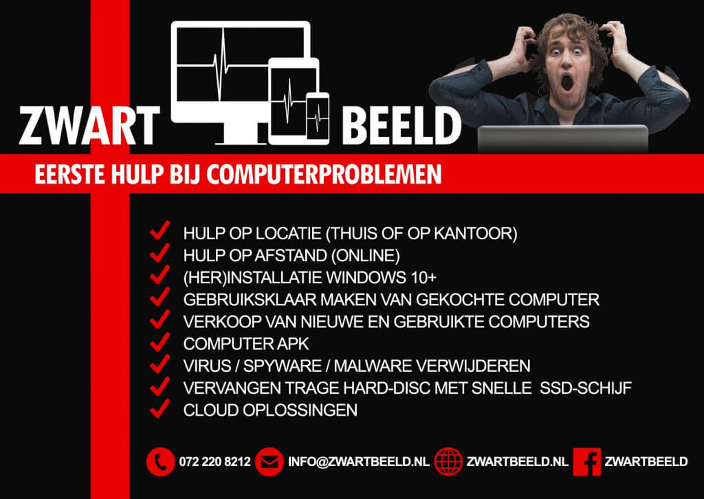 Zwartbeeld Computer Service | Computerhulp in Alkmaar E.O | Reparatie | Computerverkoop 2 Zwart_Beeld_Flyer_A6-1024x726