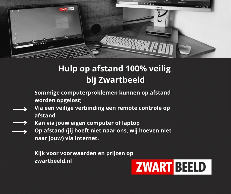 Hulp op afstand 100 veilig bij Zwartbeeld