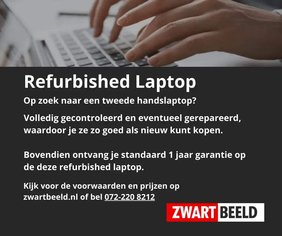 Refurbished Laptop bij Zwartbeeld