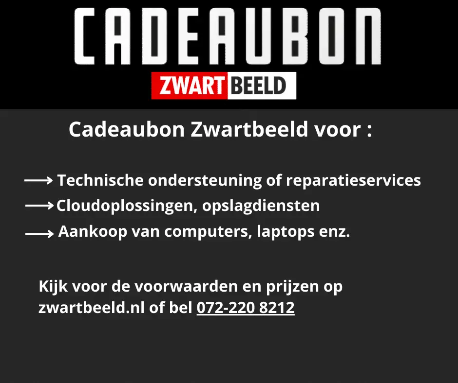 Cadeaubon van Zwartbeeld