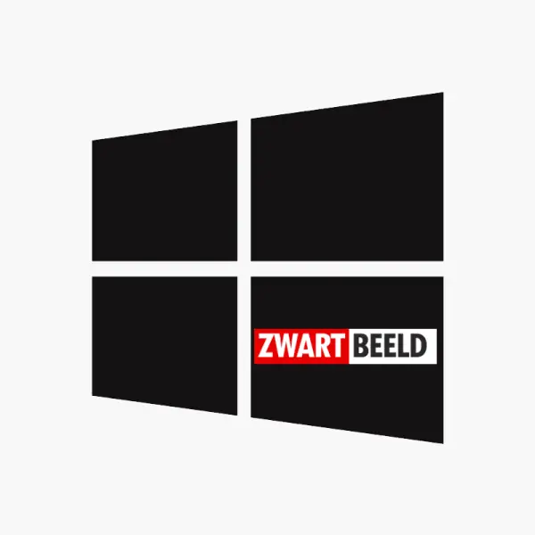 Windows-herinstallatie-Zwartbeeld