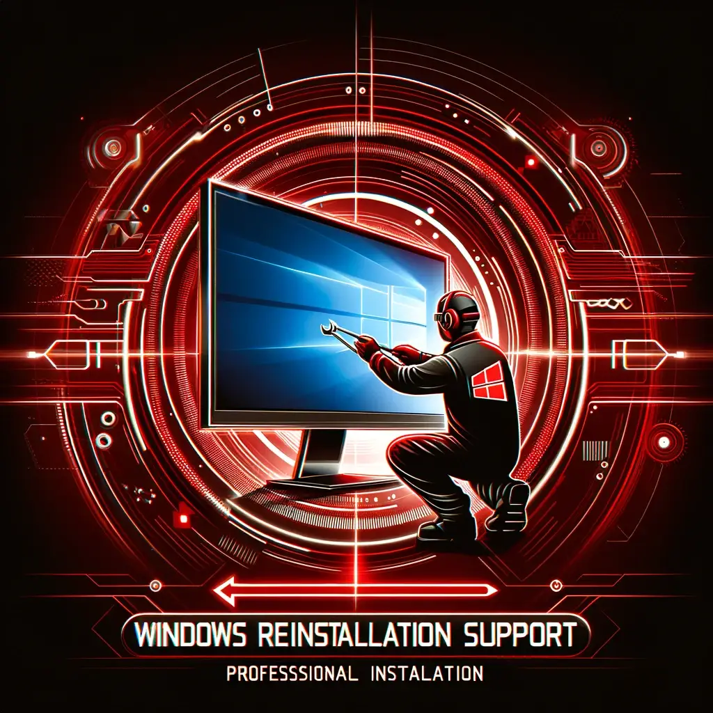 Hulp bij (her) installatie Windows Zwartbeeld Computer Service