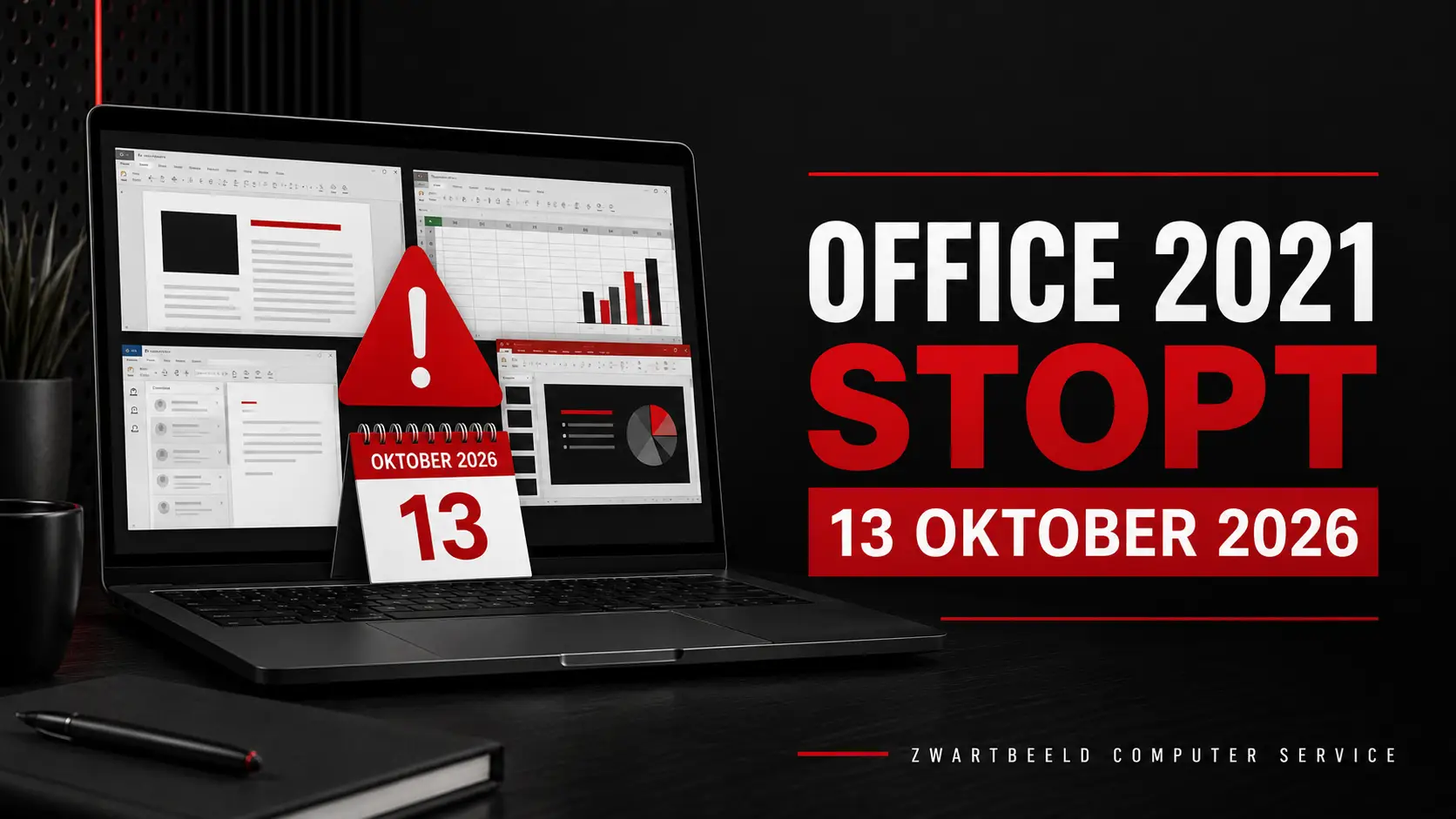 Office 2021 stopt in oktober 2026