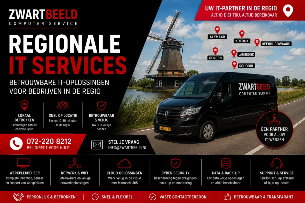 Regio hulp Zwartbeeld