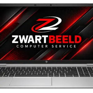 HP laptop transparant achtergrond met Logo Zwartbeeld