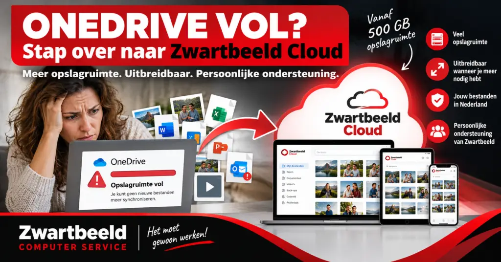 Stap over naar de cloud van Zwartbeeld met vrouw